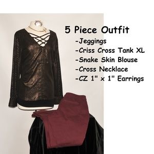 5 Piece Outfit XL Size 6‎ Tops 9001